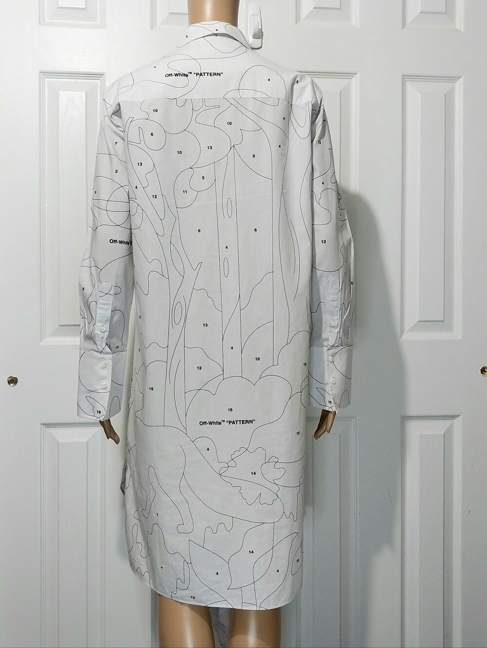 Off-White Puzzle‎ Shirt Dress, Size 42|US M - Picture 5 of 14